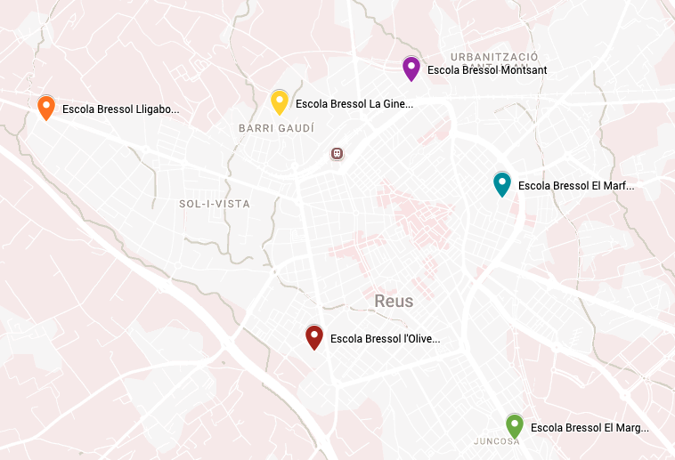Imatge del mapa amb les ubicacions de les ebm